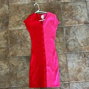 Blue Rain sweater dress from Francesca’s